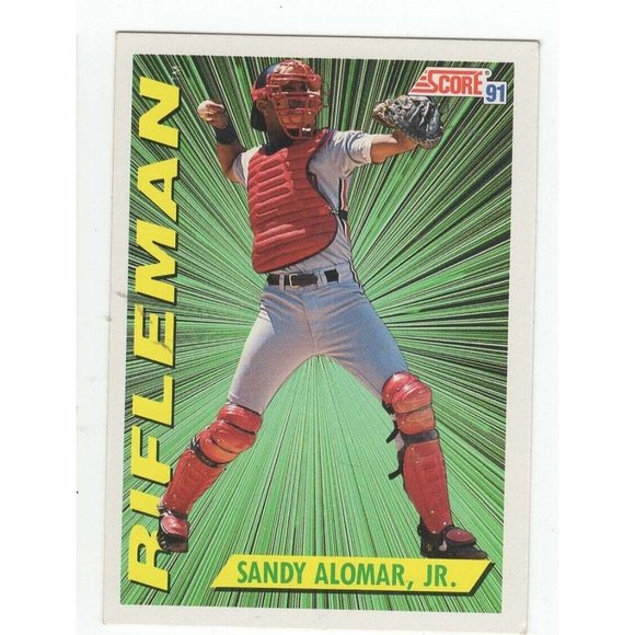 1991 Score U.S.A Printed Ken Griffey Jr. & Sandy Alomar, Jr. Baseball Cards - Picture 7 of 8